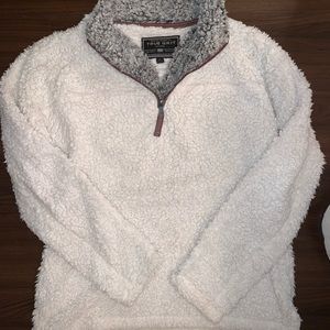 White True Grit Quarter Zip